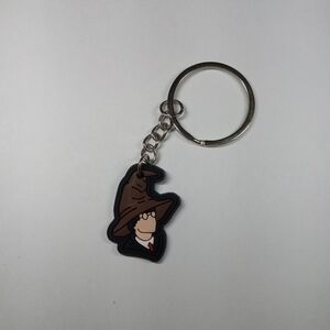 🆓 Free W/Purchase Harry Potter Sorting Hat Rubber Keychain NWT